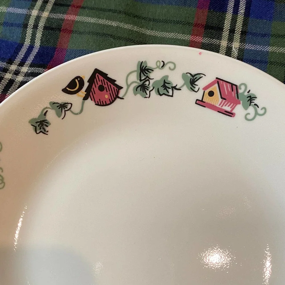 Corelle Birdhouse‎ Ivy Set of 4 Side Plates 6-3/4” FLAWLESS